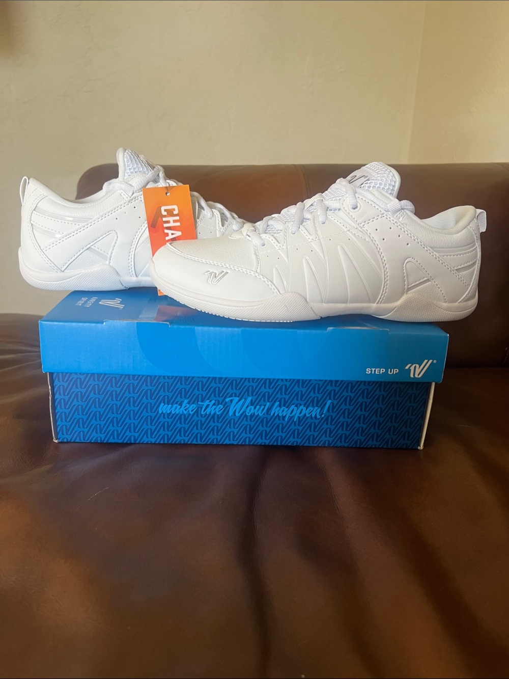 Varsity White Low-Top Athletic Sneakers